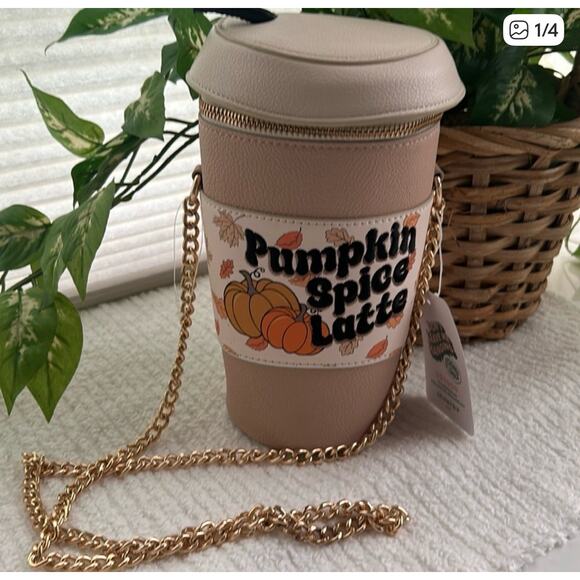 Skinny Dip Pumpkin Spice Latte crossbody bag purse Viral Tiktok Limited edition - Picture 1 of 4